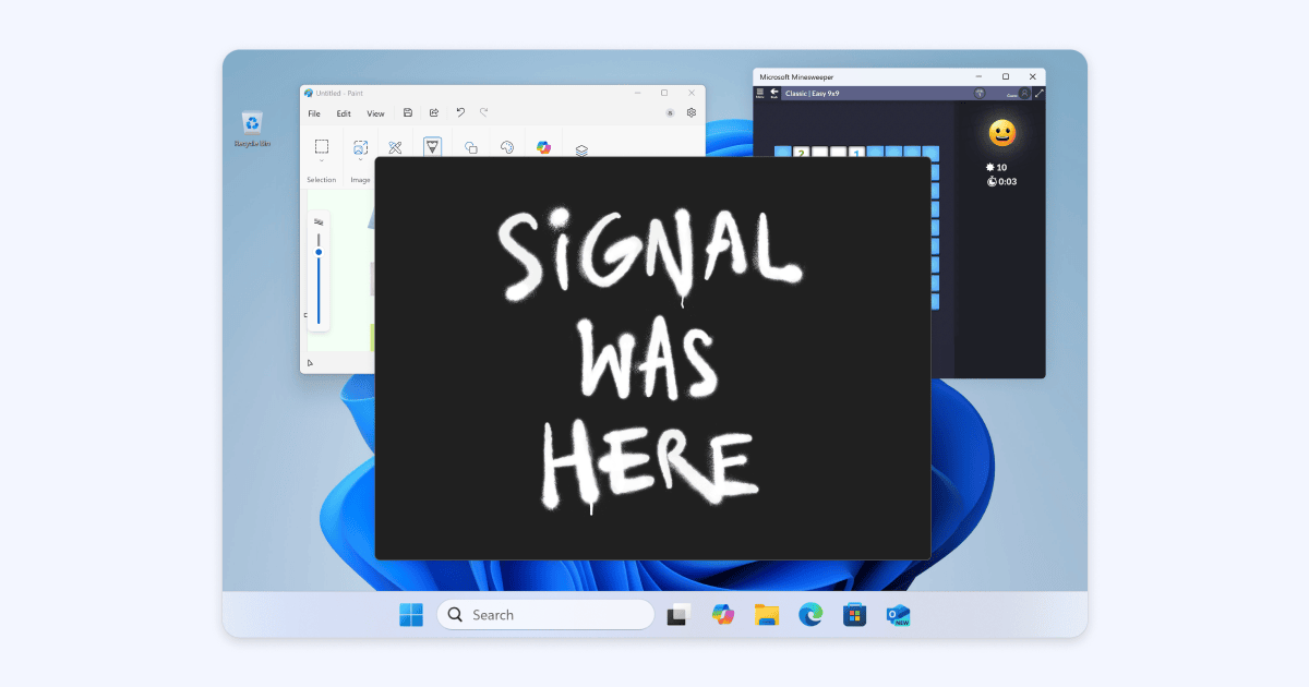 Signal contre Microsoft Recall : la guerre de la vie privée